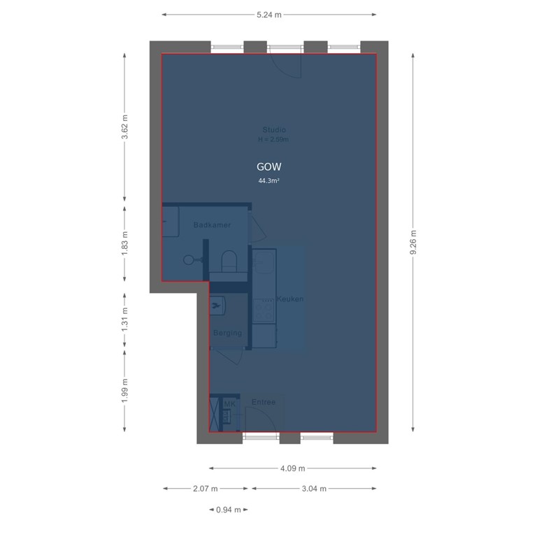 mediumsize floorplan